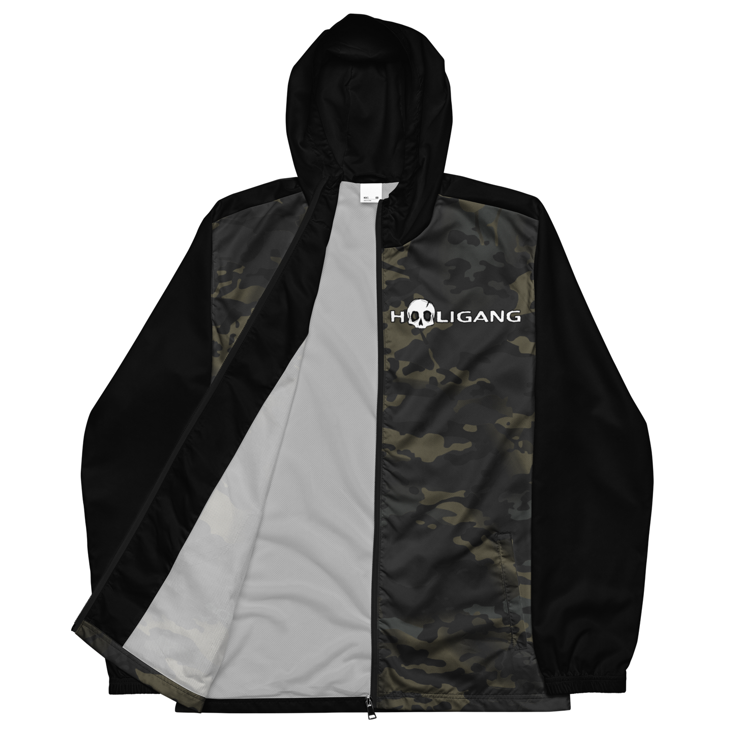 Black Multicam Windbreaker